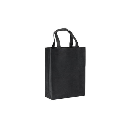 100X Reusable Shopping Bags Tote Bag Washable Eco Friendly Non Woven Folding Bag Black - Aimall