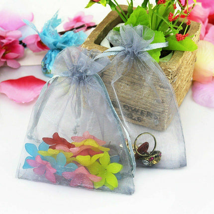 50PCS Organza Bag Sheer Bags Jewellery Wedding Candy Packaging Sheer Bags 10*15 cm - Aimall