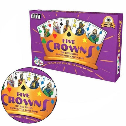 Five Crowns Card Game 5 Suites Classic Original Family Party Rummy Style Play - Aimall