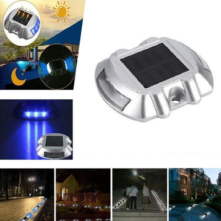 Waterproof Solar LED Powered Road Step Light Dock Light for Outdoor Driveway Dec - Aimall