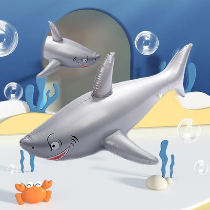 PVC Simulation Inflatable Shark Fun Water Toys For Kids Children Swimming Pool - Aimall