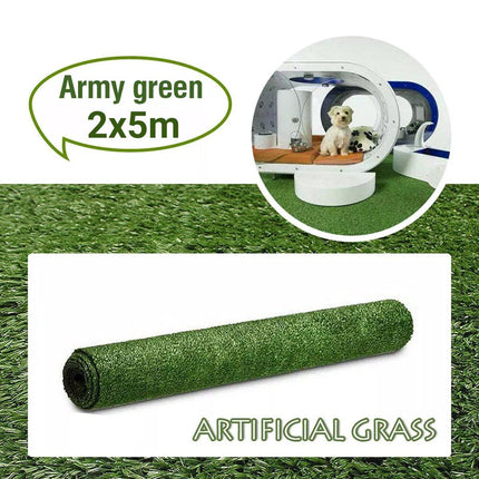 Primeturf Artificial Grass Synthetic Fake 2m x 5m Turf Plant Plastic Lawn 15mm