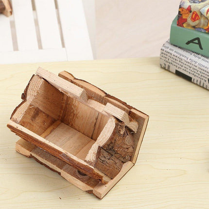 Wooden Hamster House Pet Nest Durable Small Animal Shelter for Home Cage Use