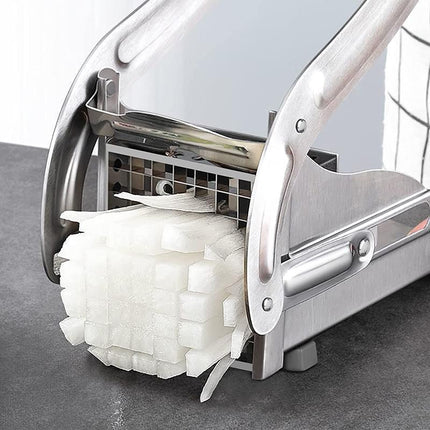 Chip Potato Chipper Maker French Fries Dicer Slicer Chopper Cutter + 2 Blades - Aimall