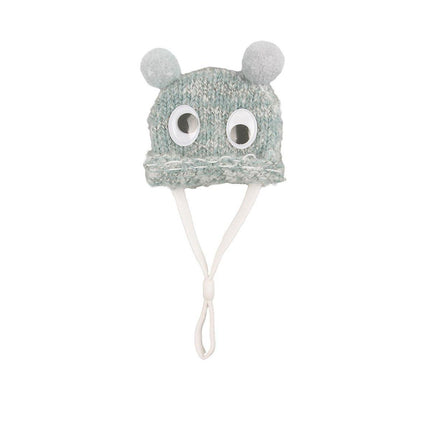 Adjustable Knitted Woolen Hat for Pet Dutch Pig Hamster Funny Decorative Hat