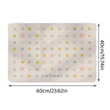 Pet Feeding Mat Dogs Cats Absorbent Non Slip Pet Placemat Waterproof Mat