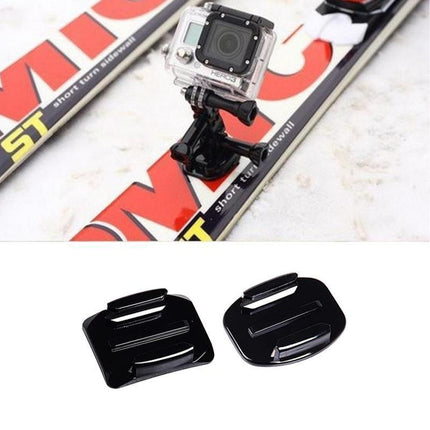 8Pcs Flat Curved Adhesive Mount Helmet Accessories For Gopro Hero 8/7/2 /3+/6/5 - Aimall