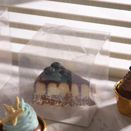 30x Transparent Disposable Cake Boxes with Handles Premium Quality Packagin