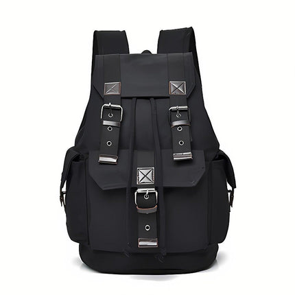 Unisex Retro Rucksack Large Capacity Travel Bag Leisure Backpack Schoolbag