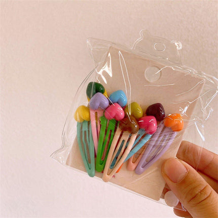 Colourful Hair Clips for Girls Sweet Cute All Matching Side Bangs Accessories