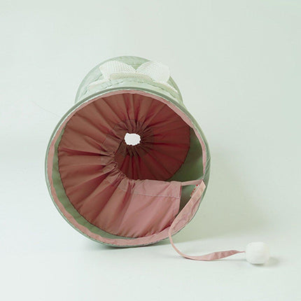 Folding Spiral Cat Tunnel Toy Interactive Pet Tunnel for Cats and Kittens Play