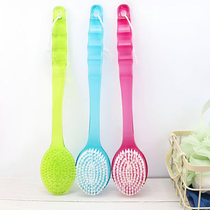 3X Back Cleaning Tool Body Long Handle Shower Brush Bath Sponge Massager Scrubber