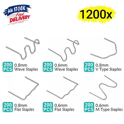 1200PCS Steel Hot Stapler Staples Repair Tools Kit For Plastic Welder Car Bumper - Aimall