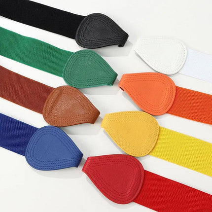 Fashion Belt Red Elastic Waist Cover Wide Belt Women Black Elastic Bow Decoration