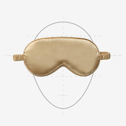 Pure Soft Silk EyeShade Blindfold Sleep Eye Mask Cover Light Shade Travel Relax - Aimall