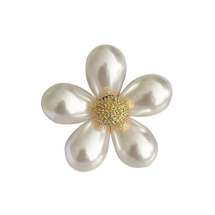 Imitation Pearl Flower Brooch Fashion Corsage Pin Jewelry Accessory Women