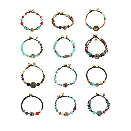Vintage Ethnic Style Bracelet for Women Simple Weaving String Fashion Jewellery