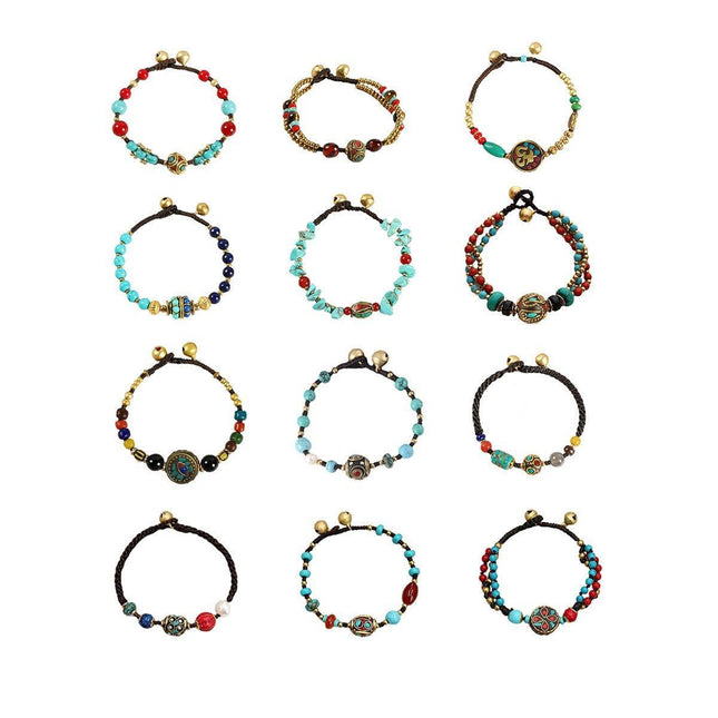 Vintage Ethnic Style Bracelet for Women Simple Weaving String Fashion Jewellery