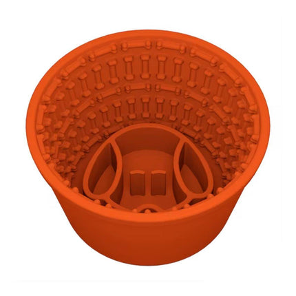 Silicone Pet Slow Feeder Bowl Anti Choke Design Food Dish for Dogs and Puppies