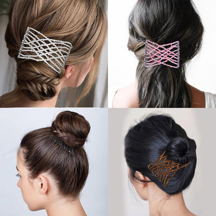 6PCS Creative Magic Hair Comb Bun Maker Styling Tool for Easy Hairdo and Updos