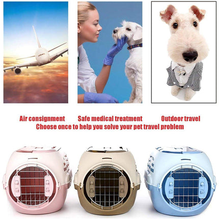 Dog and Cat Carrier Large Space Removable Sunroof Air Carrier for Pet Travel