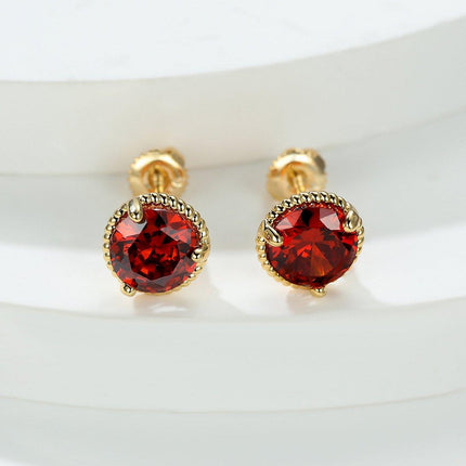 Three Claws Twisted Lace Threaded Stud Earrings Simple Elegant Earrings Women