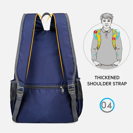 Waterproof Folding Backpack Lightweight Outdoor Leisure Bag Large Capacity