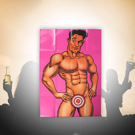 Pin Stick The Junk On The Hunk Adult Game Hens Night Party Dick Willy Bacheloret - Aimall