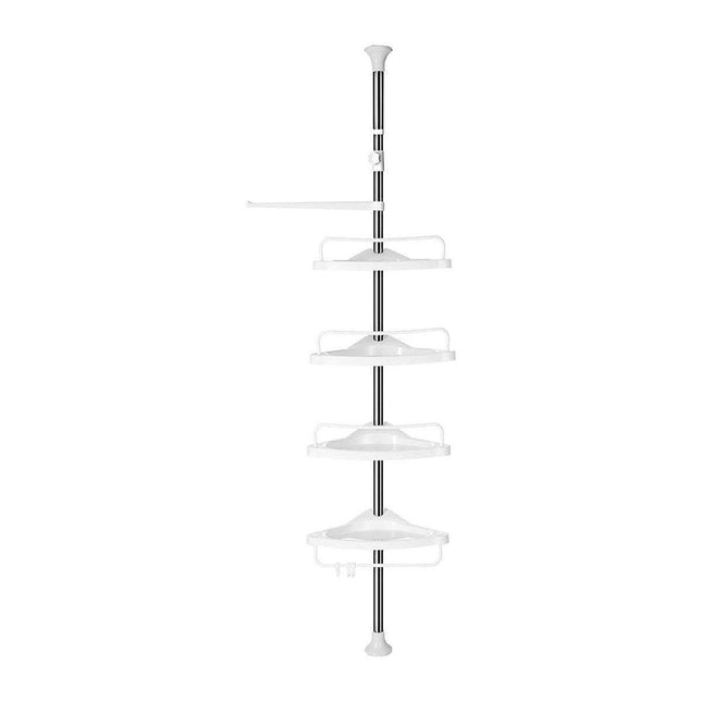 Retractable Tripod Bathroom Storage Shelf Perforation Free Floor Organizer Shelf