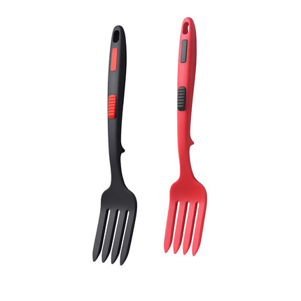 2PCS Silicone Heat Resistant Flexible Cooking Forks Dishwasher Safe Kitchen