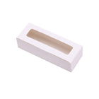 50PCS Kraft Paper Macaron Box Transparent Window Cookie Candy Packaging