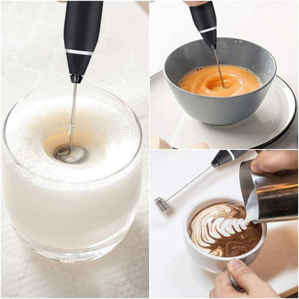 USB Rechargeable Electric Egg Beater Milk Coffee Frother Drink Foamer Mixer Tool - Aimall