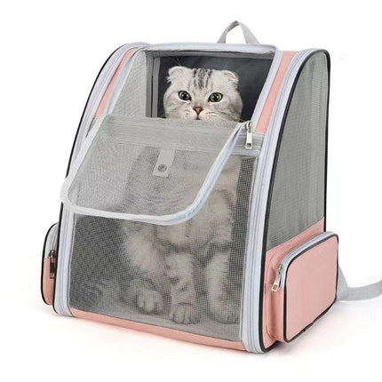 Large Foldable Breathable Portable Cat Dog Bag Outdoor Shoulder Pet Backpack