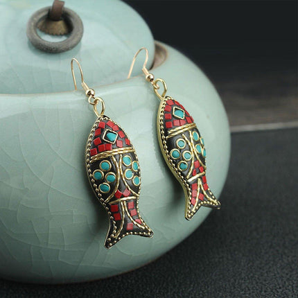 Retro Ethnic Style Earrings Fashion Jewelry for Women Bohemian Accessories