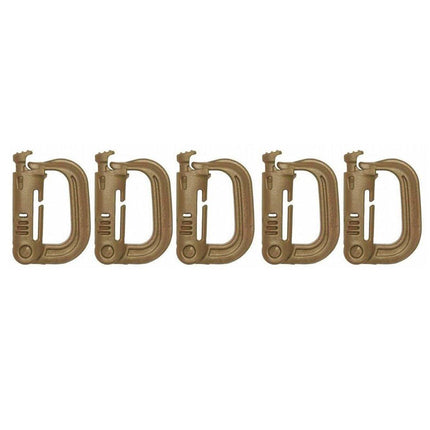 2/5pcs Outdoor D-ring Buckle for Backpack Mountaineering Hiking Camping Clip