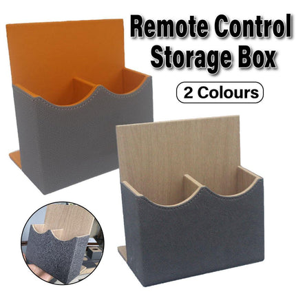 Hotel Remote Control Holder Leather Desk Organiser Caddy for TV AC Storage