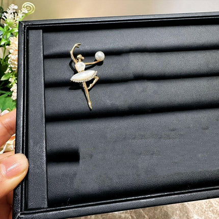 Elegant Ballet Girl Brooch Set Charming Dance Accessories Perfect Gift Idea