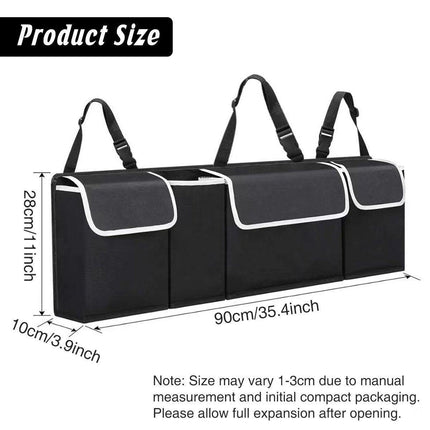 Car Trunk Seatback Storage Bag Multifunctional Organizer for Vehicle Accessories