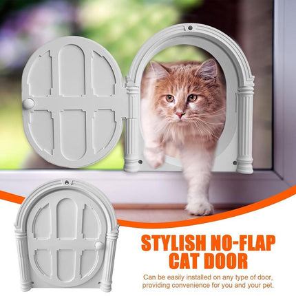 Controllable Cat Dog Door Flap for Pet House Adjustable Entry Exit Pet Door