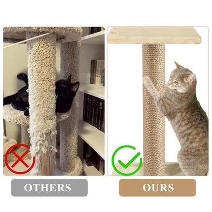 2pcs Sisal Cat Scratching Post Climbing Frame Replacement Pole for Cats Activity