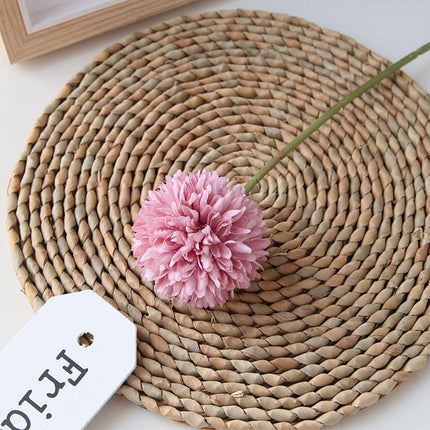 12pcs Artificial Dandelion Fake Flower Simulation Arrangement Desktop Decoration