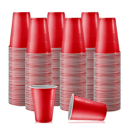 50pcs Red Plastic Beer Pong Cups Reusable Party Cups Drinking Game Supplies