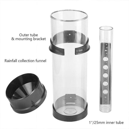 Outdoor Rain Gauge Weather Station Rainfall Measuring Collector for Garden Yard
