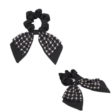 Women Elegant Scrunchies for Hair Ribbon Ties Bow Scrunchies Ponytail Scrunchie - Aimall