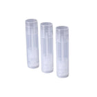 50pcs Lip Glaze Tubes Round Refillable PP Material Lip Balm Containers Red Tube