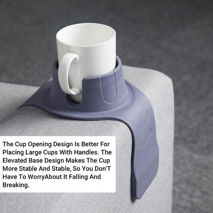 Couch Cup Holder Silicone Drink Coaster Tray Sofa Armrest Stand Car Cup Holder