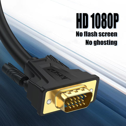 1M VGA 15pin Monitor Projector Cable VGA 3+6 HD Video Cable for LCD Laptop - Aimall