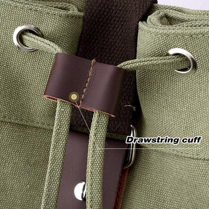 Canvas Sports Backpack Mens Leisure Travel Schoolbag Multi-purpose Backpack