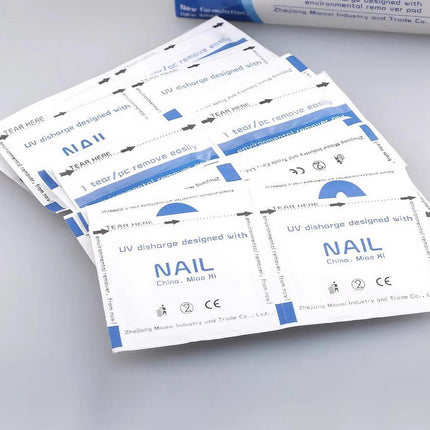 Disposable Nail Polish Remover UV Soak Off Acetone Art Removal Gel Wraps Cleaner - Aimall