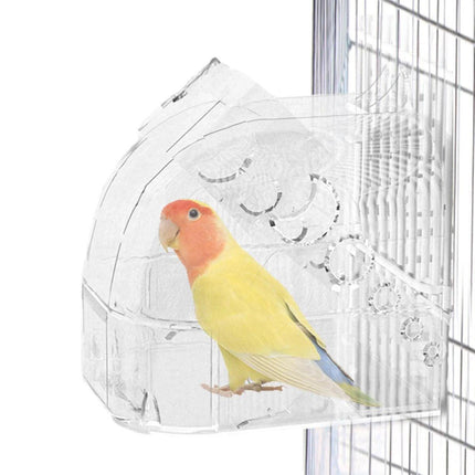 Parrot Bathing Cage Accessories Large Multi Purpose Bird Bathtub Sleeping Nest